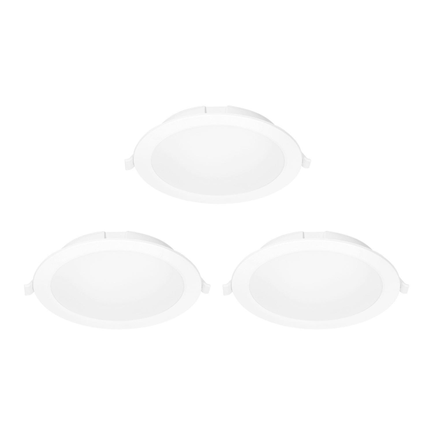 Aigostar - SET 3x Dimmbare LED-Einbauleuchte MESH LED/6W/230V 2700K-6500K d 11,5cm