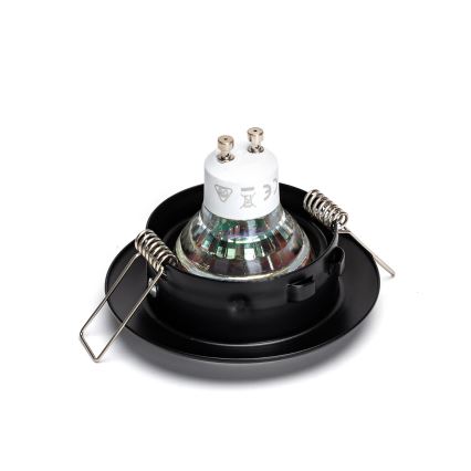 Aigostar - SET 3x LED-Einbauleuchte 1xGU10/4,5W/230V 4000K schwarz