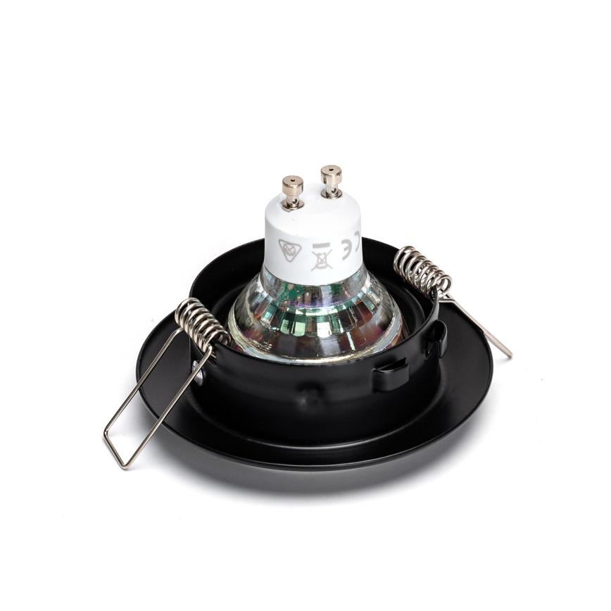 Aigostar - SET 3x LED-Einbauleuchte 1xGU10/4,5W/230V 4000K schwarz