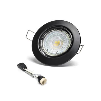 Aigostar - SET 3x LED-Einbauleuchte 1xGU10/4,5W/230V 4000K schwarz