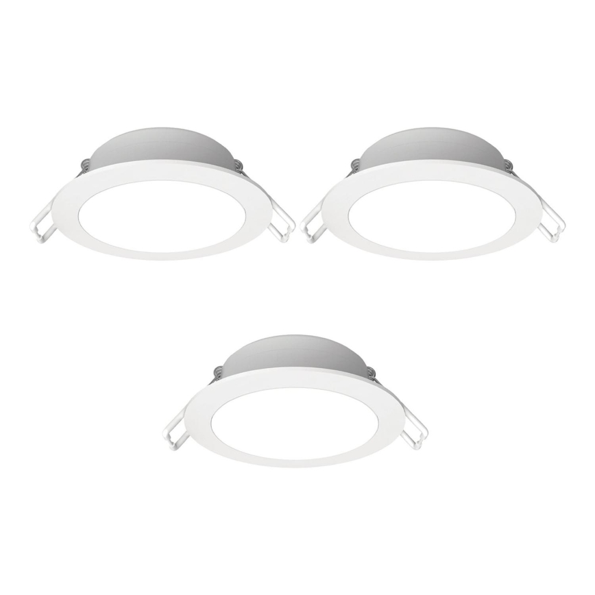 Aigostar - SET 3x LED-Einbauleuchte für den Außenbereich LED/4,8W/230V 4000K IP65 weiß