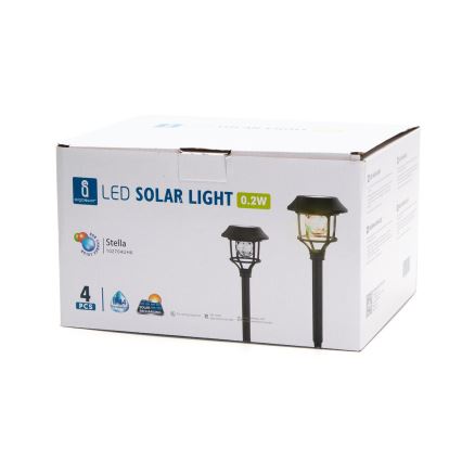 Aigostar - SET 4x LED-RGB-Solarleuchte LED/0,2W/2V IP44