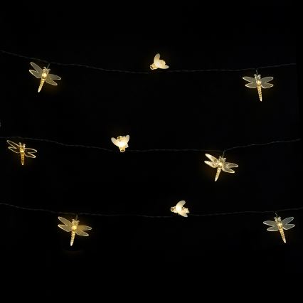 Aigostar - LED Solar-Lichterkette 50xLED/8 Funktionen 10 m 800 mAh IP65 warmweiß