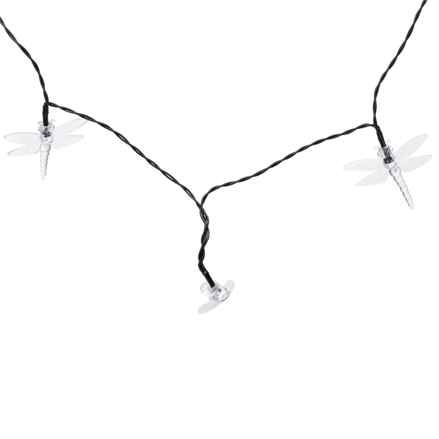 Aigostar - LED Solar-Lichterkette 50xLED/8 Funktionen 10 m 800 mAh IP65 warmweiß