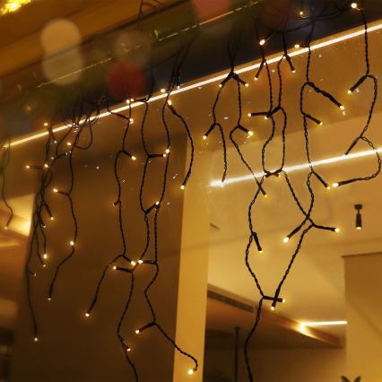 Aigostar - LED-Solar-Weihnachtslichterkette 100xLED/8 Funktionen 8x0,6m 800 mAh IP65 warmweiß
