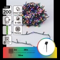 Aigostar - Solar-LED-Weihnachtslichterkette 200 LEDs / 8 Funktionen, 22 m, IP65, mehrfarbig, 800 mAh