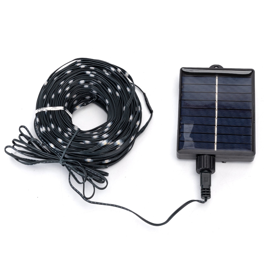 Aigostar - Solar-LED-Weihnachtslichterkette 500 LEDs/8 Funktionen 52m IP65 kaltweiß 1200 mAh