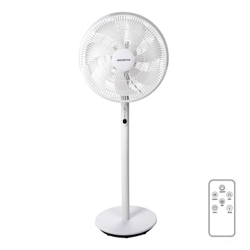 Aigostar - Standventilator 2in1 45W/230V Weiß + Fernbedienung