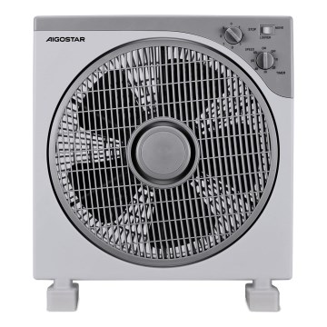 Aigostar - Standventilator 35W/230V Ø 30 cm weiß/grau