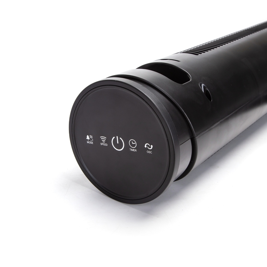 Aigostar - Standventilator 45W/230V schwarz + Fernbedienung