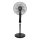 Aigostar - Standventilator 50W/230V 130 cm schwarz + Fernbedienung