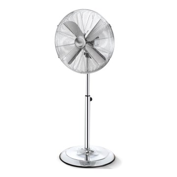 Aigostar - Standventilator 50W/230V 44,8 cm glänzendes Chrom