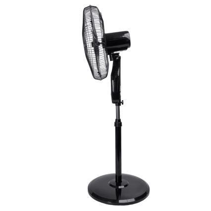 Aigostar - Standventilator 55W/230V 130 cm schwarz + Fernbedienung