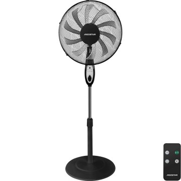 Aigostar - Standventilator 55W/230V 130 cm schwarz + Fernbedienung