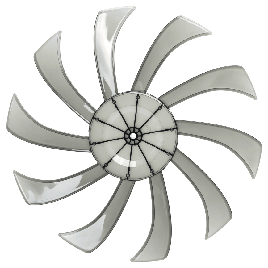 Aigostar - Standventilator 55W/230V 130 cm schwarz + Fernbedienung