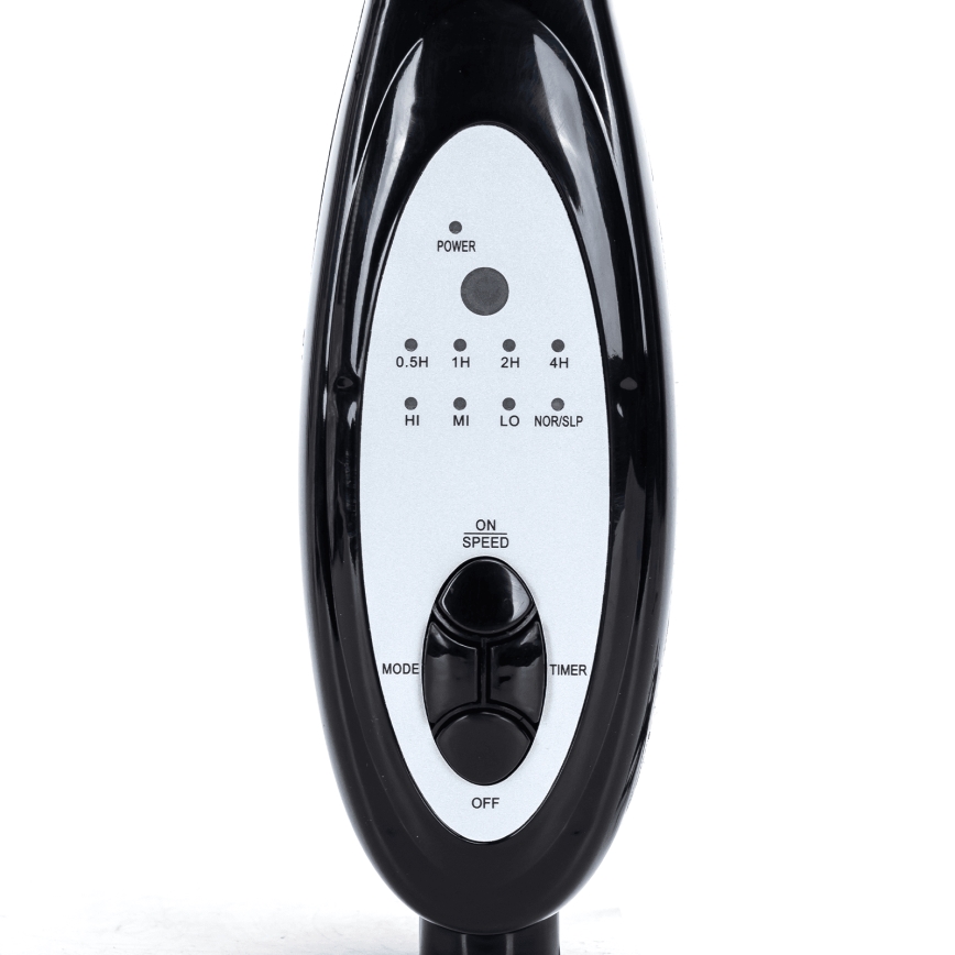 Aigostar - Standventilator 55W/230V 130 cm schwarz + Fernbedienung