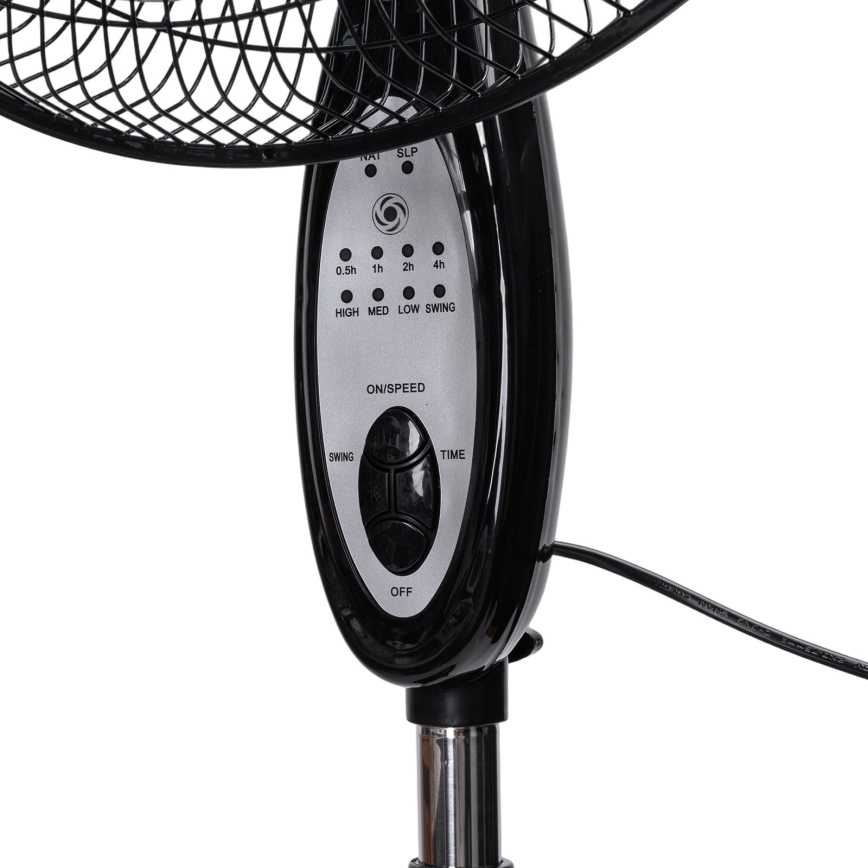 Aigostar - Standventilator 60W/230V 130 cm schwarz + Fernbedienung