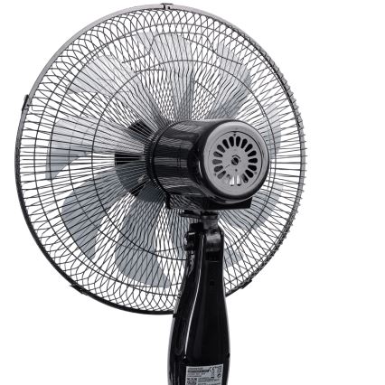 Aigostar - Standventilator 60W/230V 130 cm schwarz + Fernbedienung