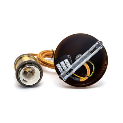 Aigostar - Stromkabel 1xE27/60W/230V gold