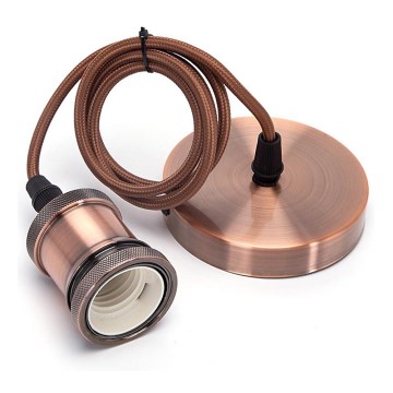 Aigostar - Stromkabel 1xE27/60W/230V Kupfer