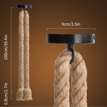 Aigostar - Stromkabel 2xE27/60W/230V