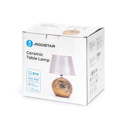 Aigostar - Tischlampe 1xE14/40W/230V golden