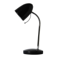 Aigostar - Tischlampe 1xE27/36W/230V schwarz/glänzender Chrom