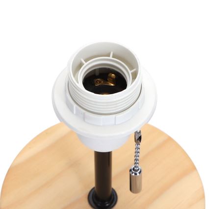 Aigostar - Tischlampe mit USB-Anschluss 1xE27/40W/230V beige