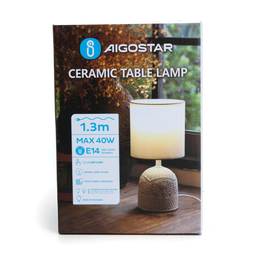 Aigostar - Tischleuchte 1xE14/40W/230V