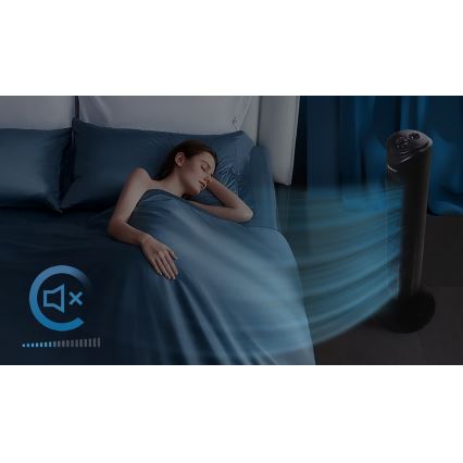 Aigostar - Turm-Ventilator 45W/230V schwarz