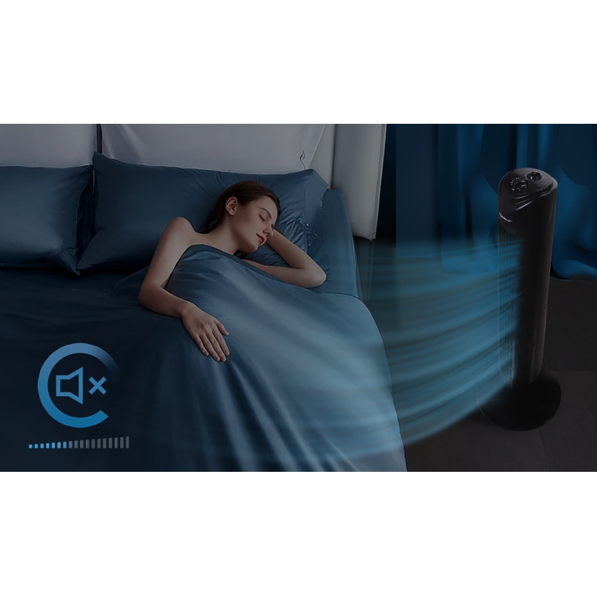Aigostar - Turm-Ventilator 45W/230V schwarz
