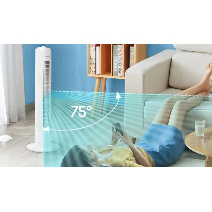 Aigostar - Turm-Ventilator 45W/230V weiß