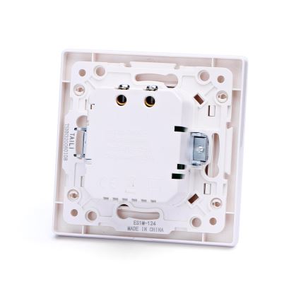 Aigostar - USB-Lade‑Steckdose mit Rahmen, 2x USB‑A, weiß