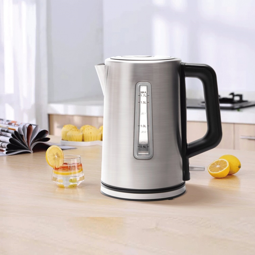 Aigostar - Wasserkocher 1,7l 2200W/230V matt Chrom