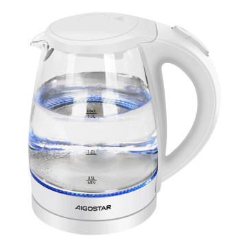Aigostar - Wasserkocher 1,7l 2200W/230V weiß