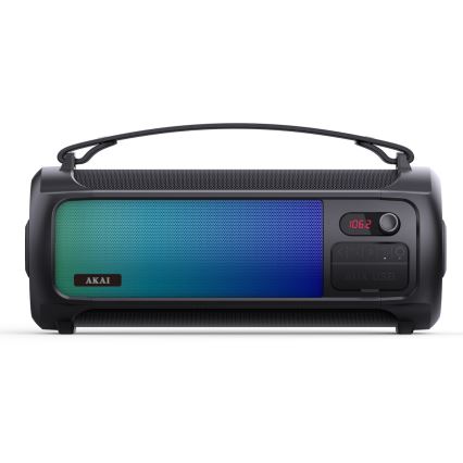 AKAI ABTS-35 - Kabelloser Lautsprecher mit RGB-Beleuchtung 10W/3000 mAh