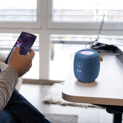 AKAI ABTS-V5 BL - kabelloser Lautsprecher mit Mikrofon 3W/1200 mAh blau