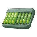 Akkuladegerät GP Charge & save 4×AA/AAA 1300 mAh/650 mAh 5V