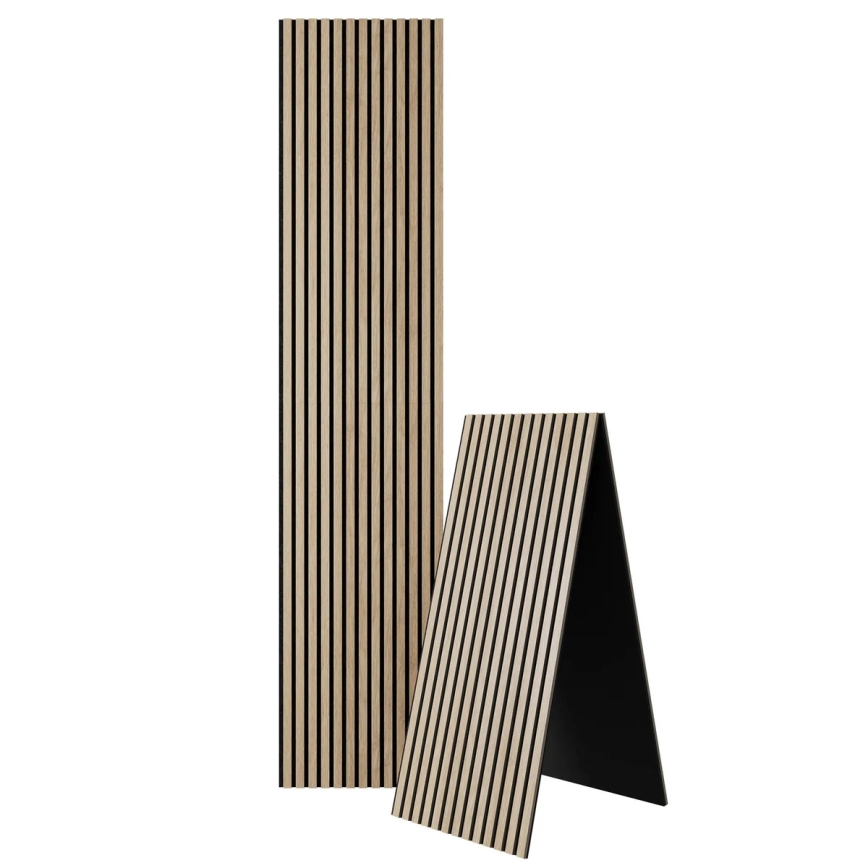 Akustik-Wandpanel VASALUND 240x52 cm Eiche