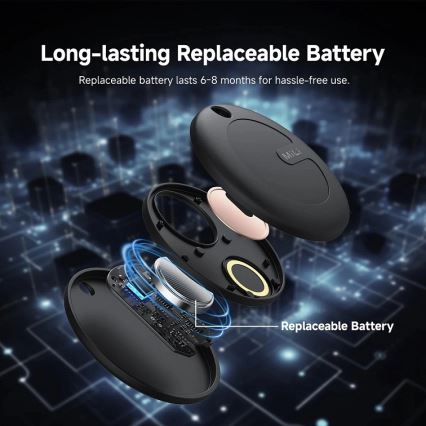 Aligator APD003 - MiTag-Ortungsgerät 1xCR2032 IP67 schwarz