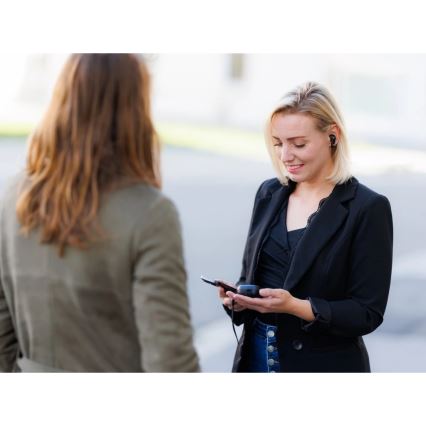 Aligator ATR10BK - Kabellose Kopfhörer mit Übersetzer 2-in-1 Pods Translate 470 mAh + 2x 40 mAh schwarz