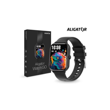 Aligator AW10BK - Smartwatch Watch GO, 220 mAh, IP67, schwarz