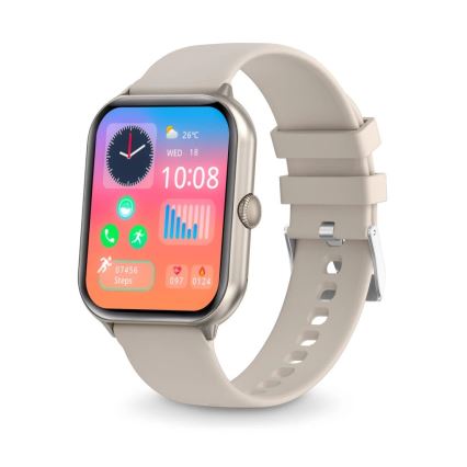 Aligator AW10SR - Smartwatch Watch GO 220 mAh IP67 cremefarben