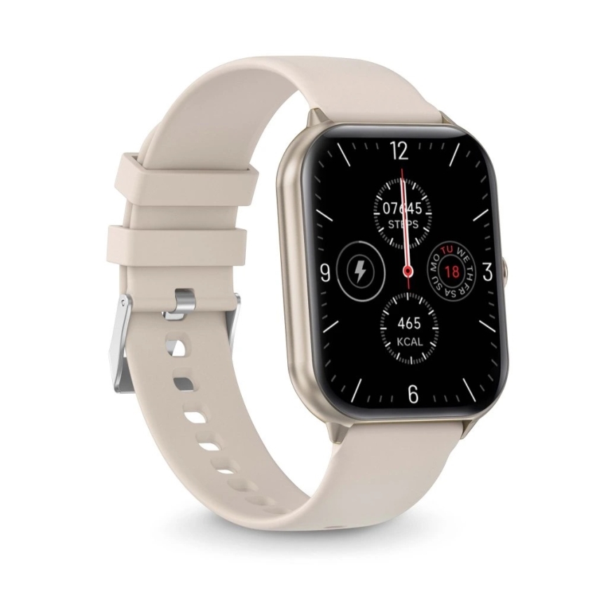 Aligator AW10SR - Smartwatch Watch GO 220 mAh IP67 cremefarben