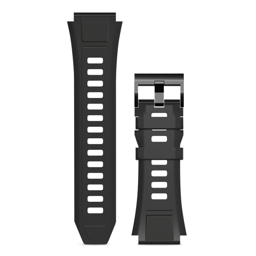 Aligator AW12BK - Smartwatch mit GPS, 500‑mAh‑Akku, IP69K, schwarz