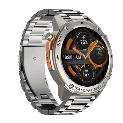 Aligator AW12SR - Smartwatch Watch GPS 500 mAh IP69K silber