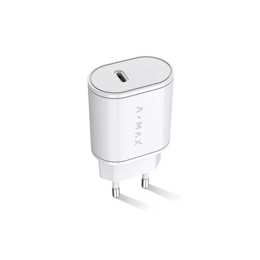 Aligator AX0001V - Schnellladeadapter A-MAX Power Delivery 20 W USB-C, weiß