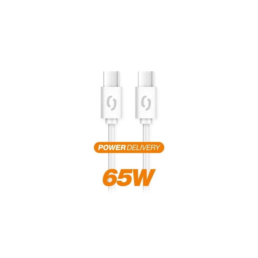 Aligator DATKP49 - USB-Kabel USB-C / USB-C 65 W Power Delivery 1,5 m weiß