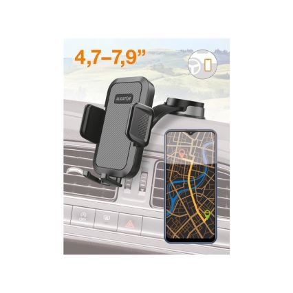 Aligator HA25 - Autohalterung für Smartphones mit flexiblem Arm, schwarz