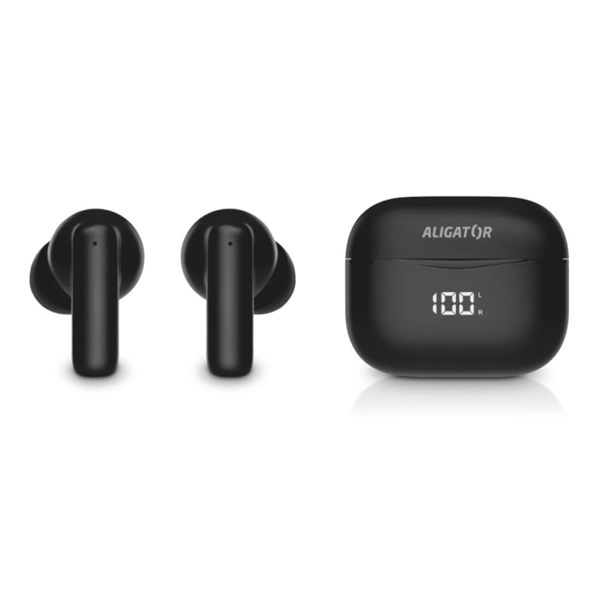 Aligator TWS06 - Kabellose In-Ear-Kopfhörer Pods PRO 3 200 mAh + 2x 30 mAh IP30 schwarz